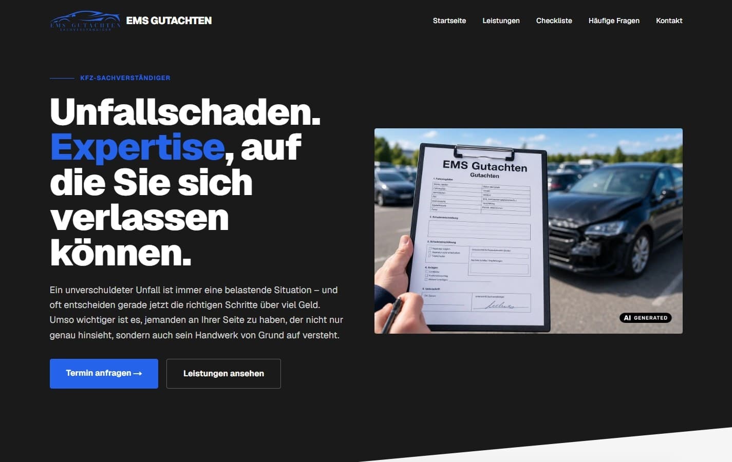 EMS Gutachten, Desktop-Ansicht